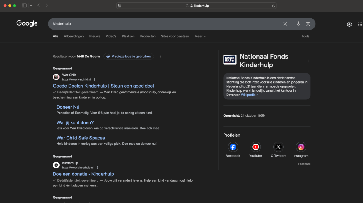 kinderhulp vs warchild