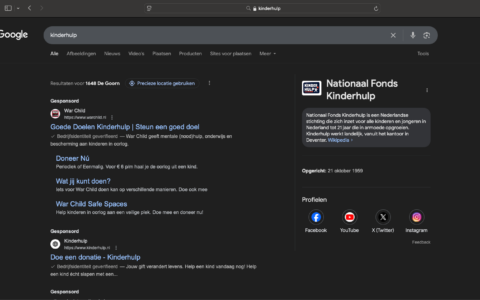 kinderhulp vs warchild