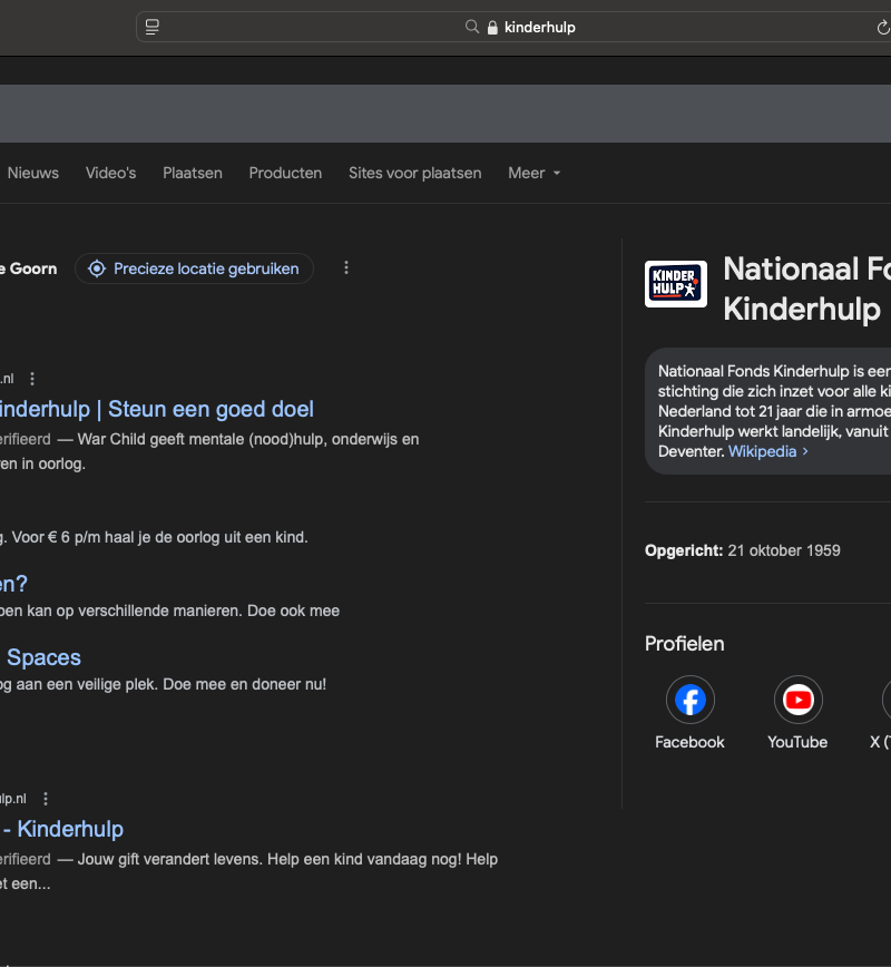 kinderhulp vs warchild